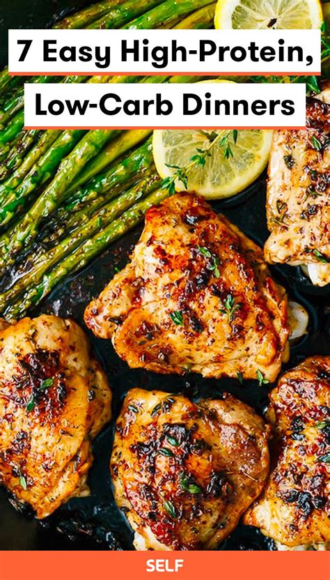 7 Easy High Protein Low Carb Dinners Lemon Thyme Chicken Chicken