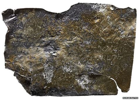 Roman Curse Tablets From Bath Recognised By Unesco Bbc News