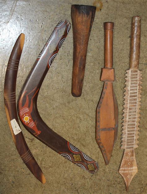 Sold At Auction Lot Of Aboriginal Weapons