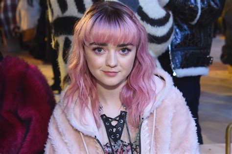 Maisie Williams Pink Hair Williams Maisie Tate Attends Sky London