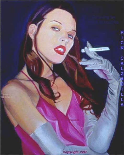 Milla Jovovich A Portrait Painting By Rick Calzadilla Austin Texas U S A