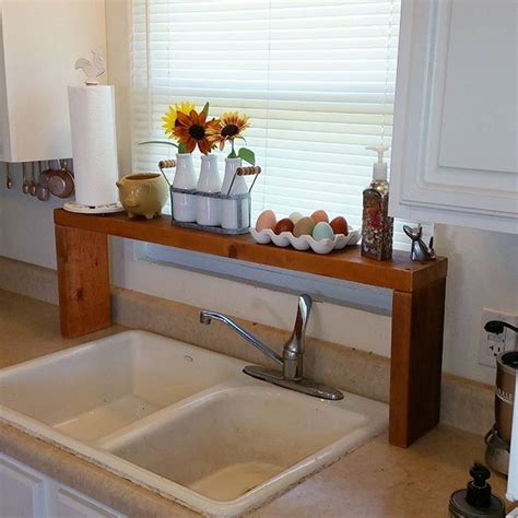 Bath towel shelf with hooks. DIY over the sink shelf | Home decor