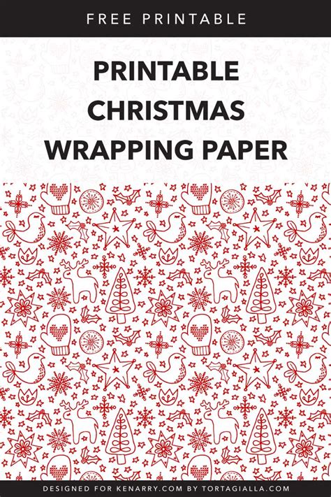 These wrappers can be used as small gift wraps to wrap small items like earrings, or pendant and chain. Printable Christmas Wrapping Paper : Free Download | Ideas for the Home