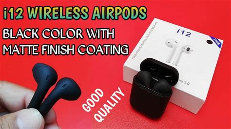 Let's see the two fake airpods in terms of size, design, and appearance; i12 TWS Wireless Airpods Black Color With Matte Finish ...