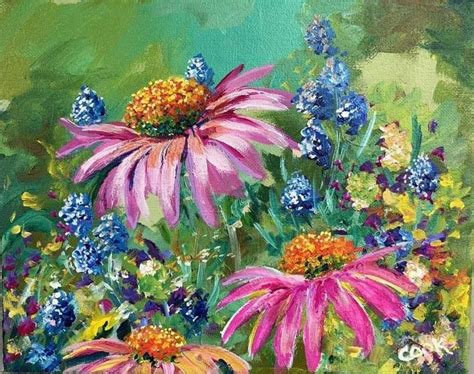 Wild In Wonderful Wonderland Of Wildflowers A Beginner Acrylic Painting