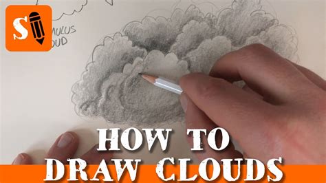 How To Draw Clouds With A Pencil Youtube