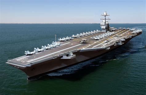 Vidéo l USS Gerald R Ford le navire de guerre le plus cher de l