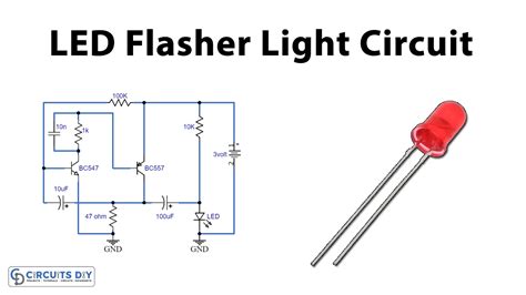 3 Volt Led Flasher Light Circuit Using Transistors
