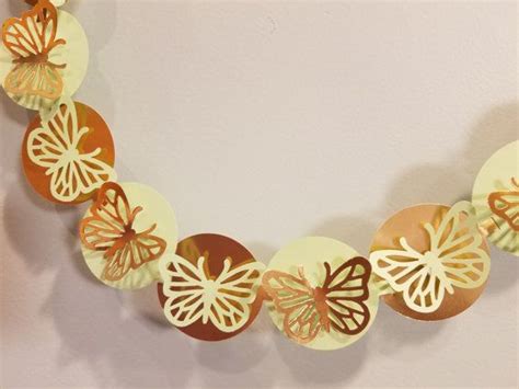 3d Butterfly Punch Out Party Garland Any Two Colors You