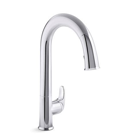 Full visual of the kohler kitchen sink faucets. KOHLER Sensate Single-Handle Pull-Down Sprayer Kitchen ...