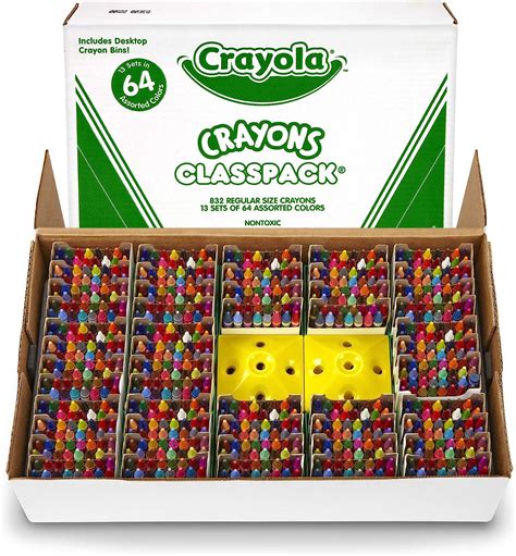 Crayola Crayon Classpack Reg Size 64 Colors Pack Of 832 Br