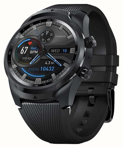 Ticwatch Pro 4g Lte Esim Black Wearos Smartwatch Pro4g Wf11018
