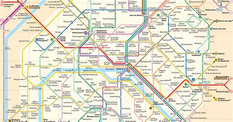 Paris Metro Zonen Bersicht