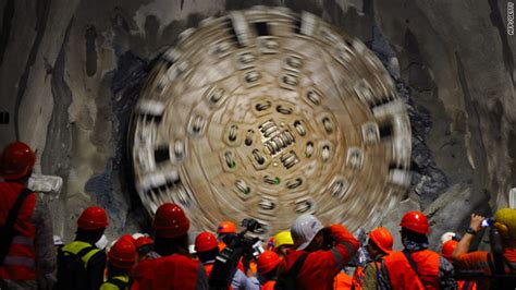 Swiss Complete Worlds Longest Rail Tunnel
