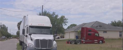Lee County Semi Truck Parking Crackdown In Residential Neighborhoods