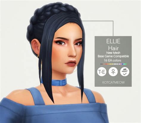 Ellie Hair At Kotcatmeow The Sims 4 Catalog