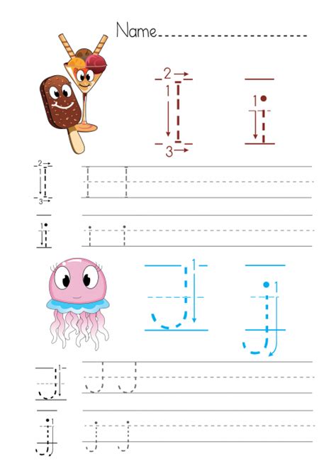 Alphabet Practice I – J - KidsPressMagazine.com