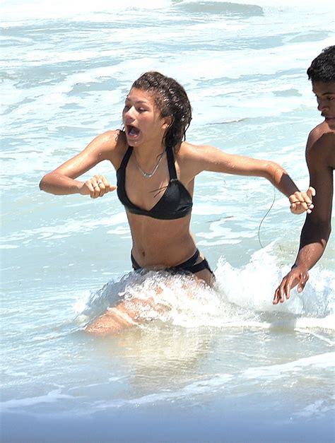 Zendaya Coleman Bikini Candids Beach In Malibu July 2014 • Celebmafia