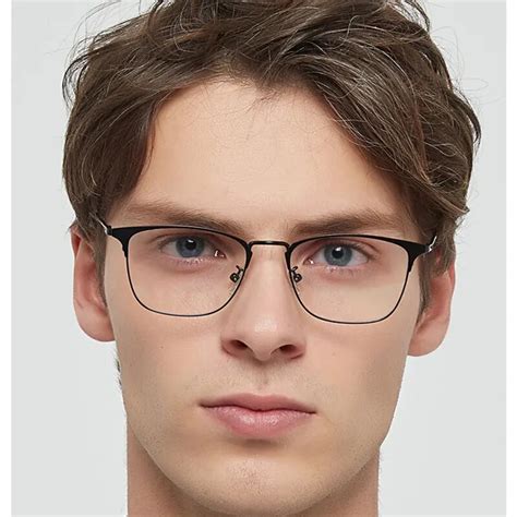 New Mens Glasses Frame Clear Glasses Classic Business Eyeglass Frame Male Optical Frame Square