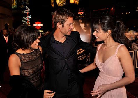 pictured michelle rodriguez paul walker and jordana brewster fast and furious cast red