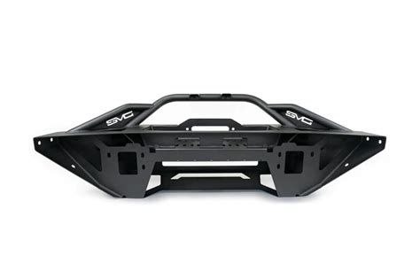 The Front Bumper Frame Is Shown In Black And Has Two Large Metal