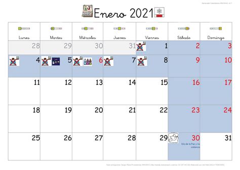 Calendario Escolar 2020 21 Adaptado Con Pictogramas Pictofacile Com