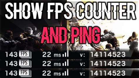 How To Show Fps And Ping Counter Rainbow Six Siege Youtube