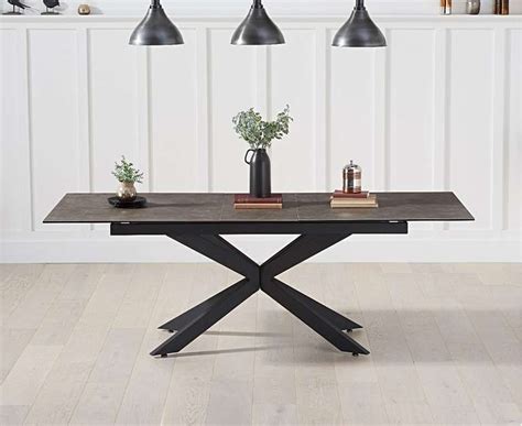 And it's a practical choice too, thanks to its scratch, heat and stain resistant melamine top. Boston 180cm Extending Mink Ceramic Dining Table | Stone ...