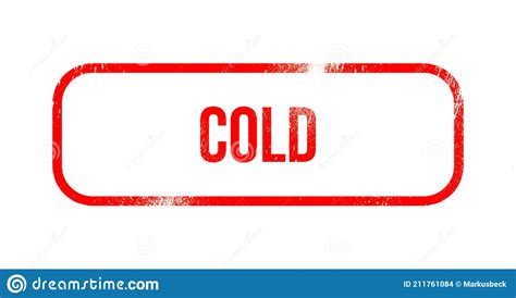 Cold Red Grunge Rubber Stamp Stock Illustration Illustration Of