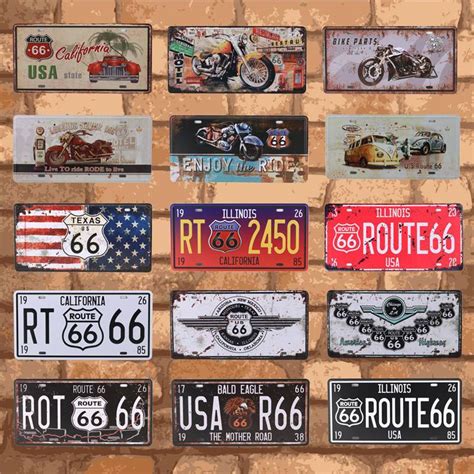 Club Wall Garage Usa Vintage Metal Painting Sign Plate Tin Bar Signs