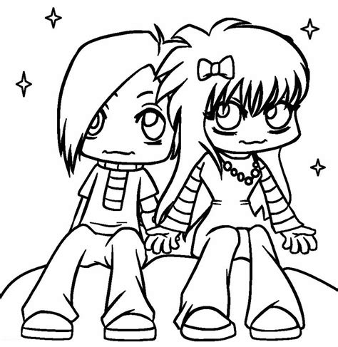 Emo Coloring Pages Free K5 Worksheets