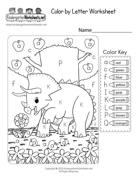 Free Printable Coloring Worksheet for Kindergarten