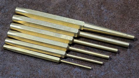 Time Limit Of 50 Discount 15pc Pin Punch Set 8 Brass 4 Steel 1 Hammer