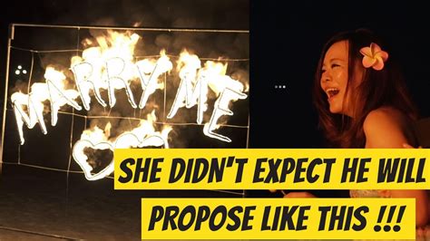 She Didn T Expect At All That He Propose Like That Youtube