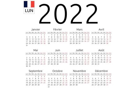 2022 Printable French Calendar March Calendar Printable 2022