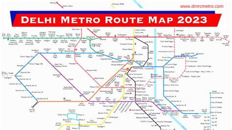 Delhi Metro Map 2023 Stations List Download Pdf