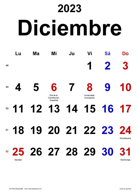 Plantilla Calendario Diciembre 2023 Para Imprimir Riset Images And Photos Finder