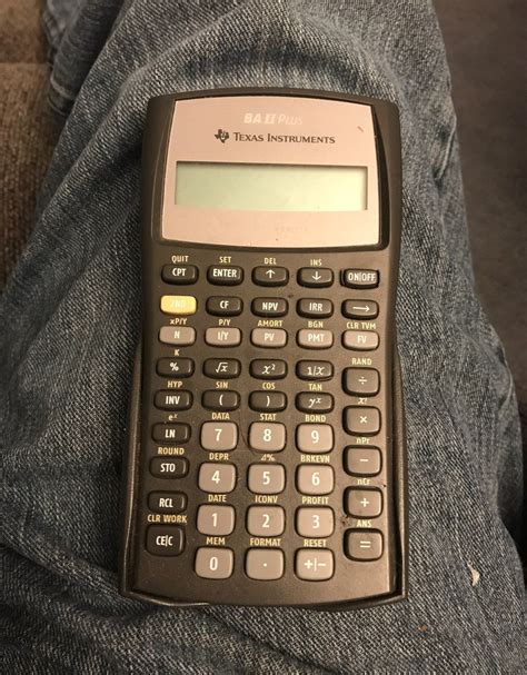 Texas Instruments BA II Plus (With images) | Sin cos tan ...