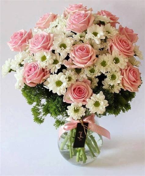 Roses And Daisys Flower Arrangements Beautiful Flowers Floral