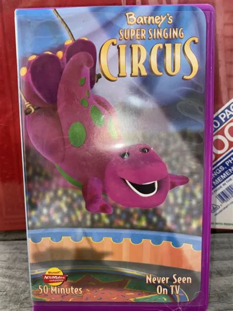 Barney Super Singing Circus Vhs 2000 Tested Works Great £788