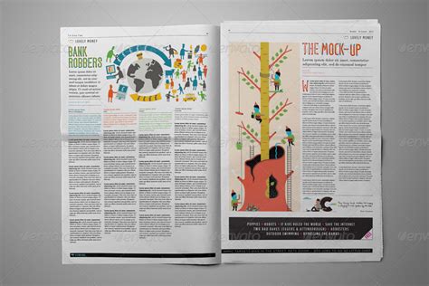 Want to see and show how ads will look in a newspaper? Newspaper Mock-up Vol.2 by PuzzlerBox | GraphicRiver