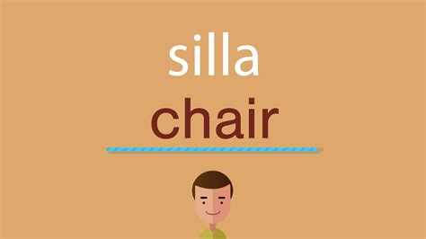Cómo se dice silla en inglés - YouTube