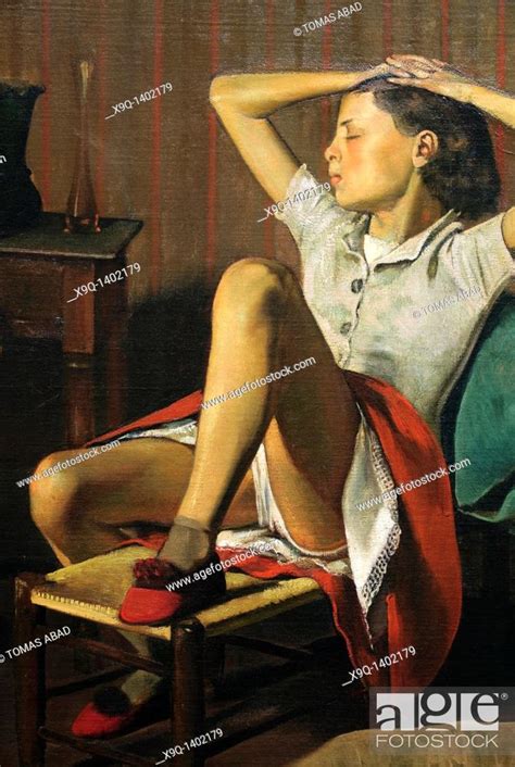 Detail Thérèse Dreaming 1938 By Balthus Balthazar Klossowski