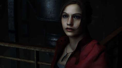 Download Brave Claire Redfield Ready For Action Wallpaper