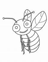 Bee Coloring Bumble Printable Template Bees Templates Bestcoloringpagesforkids Flowers sketch template