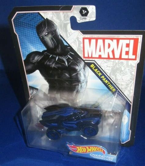 Black Panther Hot Wheels Character Cars Marvel Tchalla Gmj01 For Sale