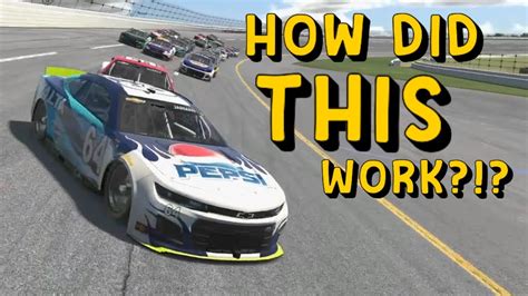 Craziest Outside Pass Ever Talladega Superspeedway Youtube