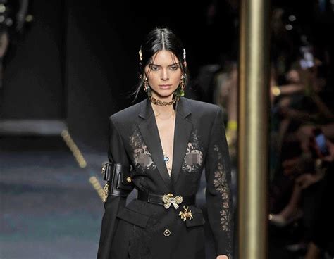 Kendall Jenner From All The Celebs At The Fall 2019 Versace Fashion
