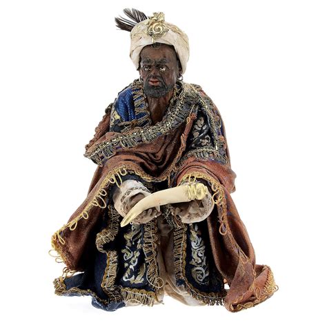 Nativity Scene Ethiopian Wise Man 18cm Angela Tripi Online Sales On