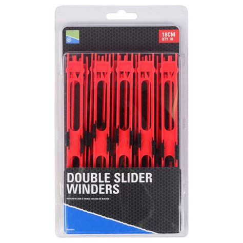 Preston Innovations Double Slider Winders Box 18cm Red Angling